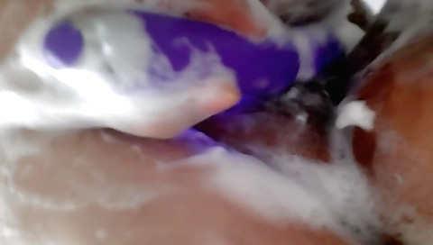 Indian girl plays with her clit and pussy on a couch