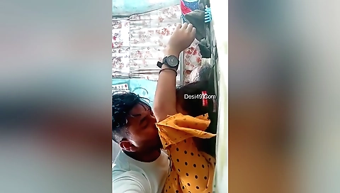 Amateur blonde with a cute face gets fucked in a homemade video