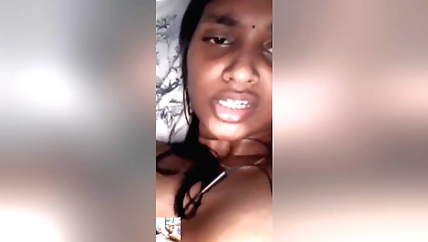 Horny amateur brunette hairy pussy fingered and fingered