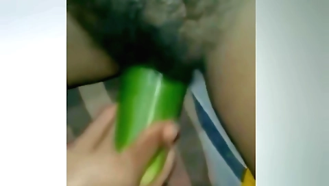 Indian hottie takes her cunny with dildo in amateur porn