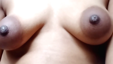 Sexy indian girl in a sexy dress enjoys a sensual solo sex