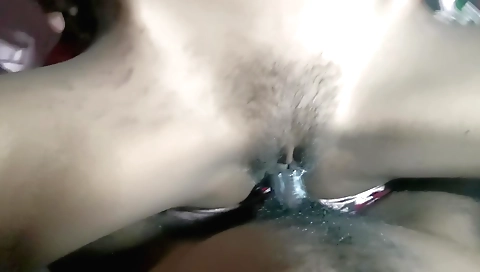 Indian girl is on the floor in the pornvid by the pool