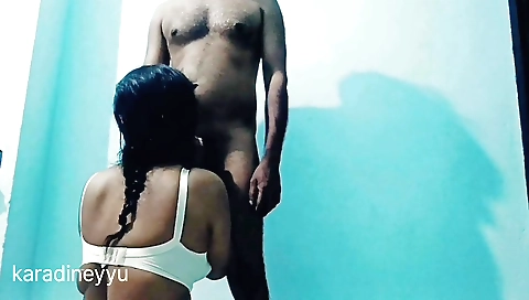 Slutty Indian bhabhi gets a hardcore blowjob from her stepdad