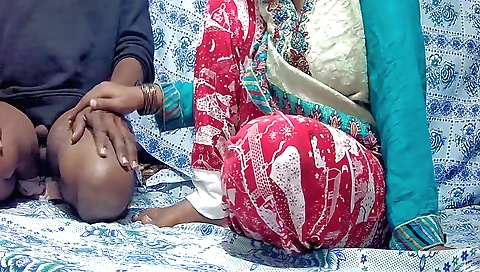 Indian chick sucks dick and gets her boobies rubbed