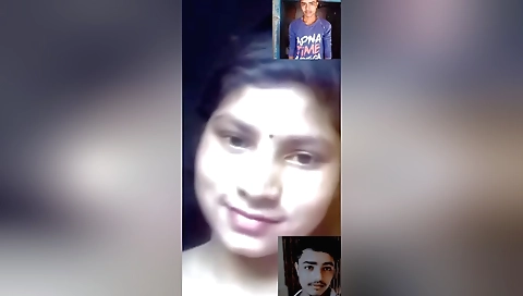 Indian brunette in black dress makes the best solo video