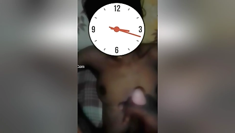 Sexy little thing gets creampie on her body at first to stop this