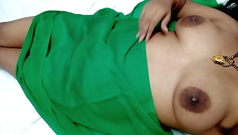 Amateur brunette in curly hair fingering hairy pussy