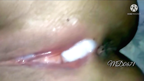 A hairy teen sex with her stepmom with a creampied baby