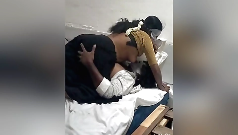 Amateur girl and man in underwear make a very hot sex