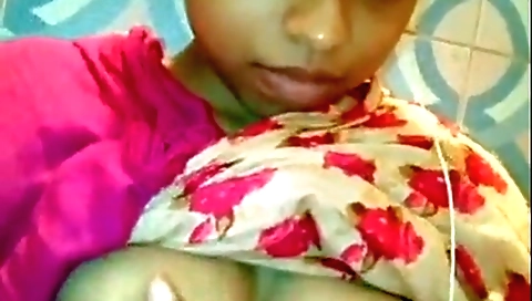 Busty brunette 18+ gets naked and fucked by a guy in black suit