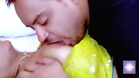 Indian wife cheating on her husband and her stepson