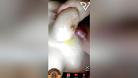 Amateur webcam milf with large tits gets fucked hard