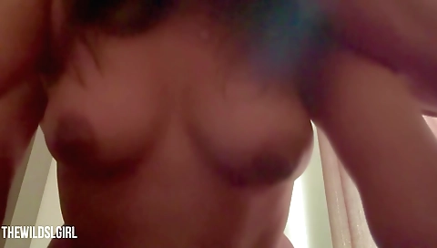 Hairy girlfriend gets her husband's dick creampied and fucked