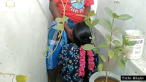 Hot girl with natural boobs fucks herself on the street