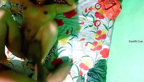 Hairy teen chick makes husband cum in mouth on webcam