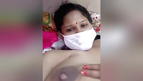 Chubby girl in a sexy outfit is getting wet after bathing