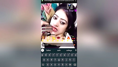 Sexy brunette fingered in amateur solo webcam video