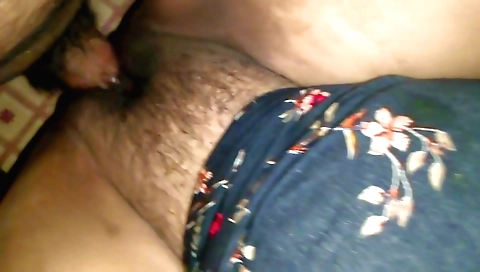 Amateur hairy babe with small tits and a nice booty getting filled