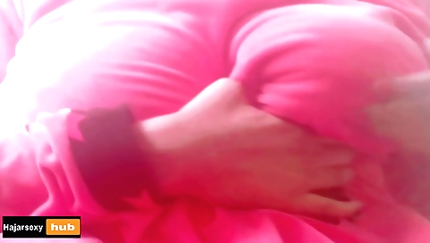 Big tits amateur female with a huge dildo in a homemade vid