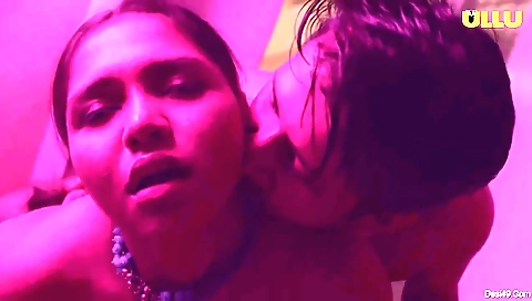 Sexy brunette is getting her body stretched with the call center