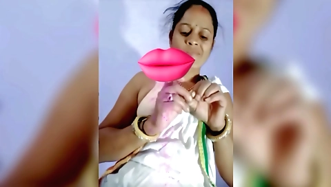 Desi Village Bhabi Hot Romantic Show Dirty Talking With Husband