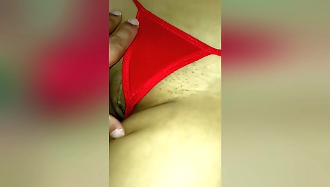 Indian girl masturbates in POV video of her making a massage