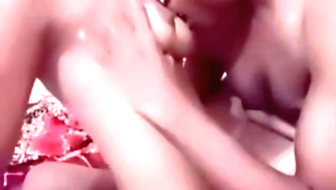 Busty brunette amateur showing her ass to the webcam