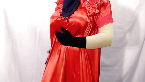 Indian housewife masturbating with her dildo in a bedroom