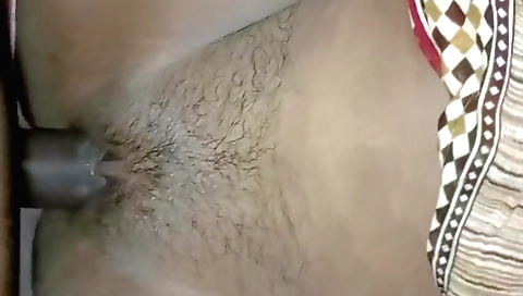 Sexy and kinky babe with hairy bush in this fetish video