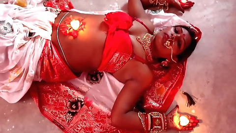 Indian brunette solo girl gets fucked by her stepmom