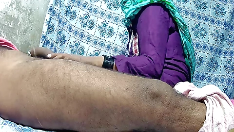 Indian girl in a dress is fucked in the computer desk