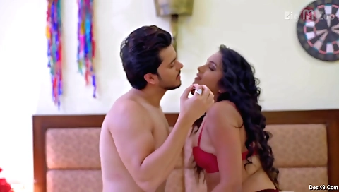 Big tits brunette milf riding the dick in a tight dress