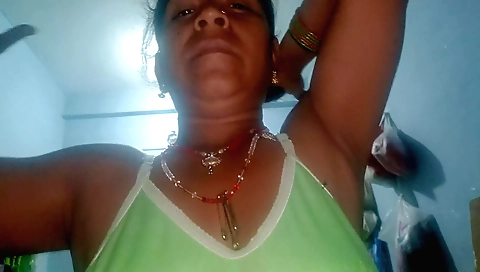 Horny indian hottie with hairy pussy playing with a big cock