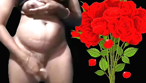 Indian big titted whore fucks herself with a dildo