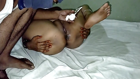 Indian housewife and her husband's friend have anal sex