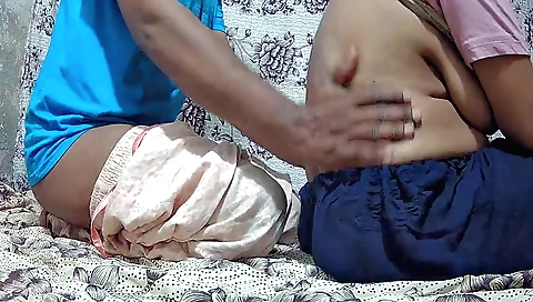 Young girl with small thighs is horny as hell to please