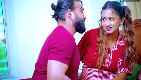 Red-haired teen 18+ babe 18+ is giving her boyfriend a blowjob