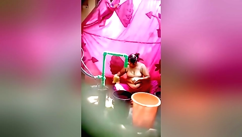 Busty amateur indian girl shows off her body to me