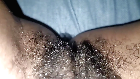 Indian solo girl in a white blouse and pink lingerie