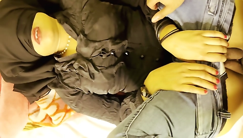 Indian teen 18+ is licking his dick and getting fucked