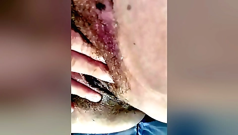 Indian hairy pussy masturbation on bed in amateur porn