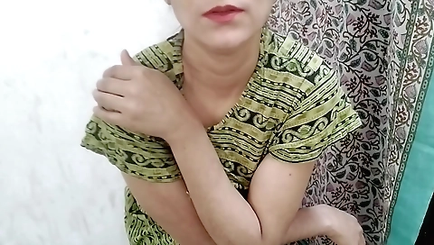 Chachi ko takes off night dress and puts on pantyhose