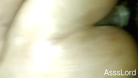 I put a large dildo into my ass to please myself with the anal sex