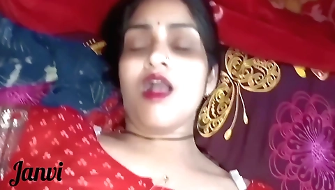 Indian brunette sucks dick and gets banged on the bed
