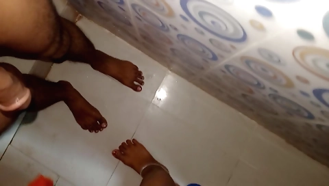 Indian woman has a horny stepson to fuck in the shower