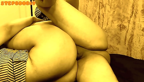 Hot brunette stepmom 18+ gets fucked during laundry