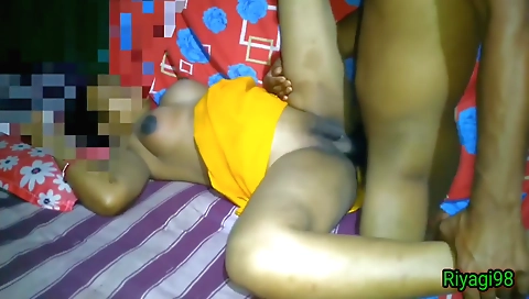 Indian brunette milf gets me to fuck in her hairy pussy