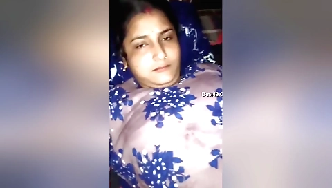 Sexy brunette fucks on her bedsheet with her lover