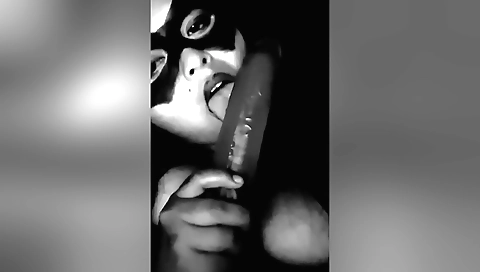 This hot solo video shows me getting out a big dildo