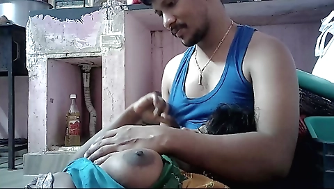 Indian housewife shows off her huge tits and a sexy ass